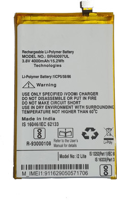LIFON Mobile Battery For iVoomi i2 Lite 4000mAh