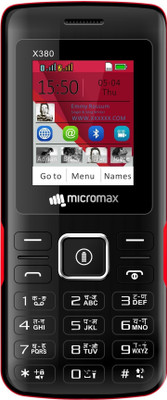 Micromax X380(Black&Red)