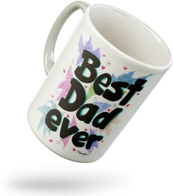 Tee Mafia Mug-225-FAMILY-THE-BEST-FATHER-Left-1 Ceramic Coffee Mug(150 ml)