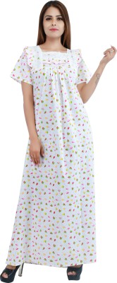 LDHSATI Women Nighty(Multicolor)