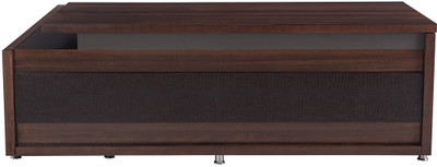 Durian Adroit Brown Engineered Wood Office Table(Free Standing, Finish Color - Walnut)