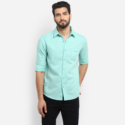 mufti-men-solid-casual-light-blue-shirt-1