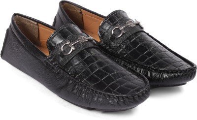 global rich Loafers For Men(Black)