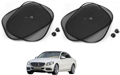 AuTO ADDiCT Side Window Sun Shade For Mercedes Benz C-Class(Black)