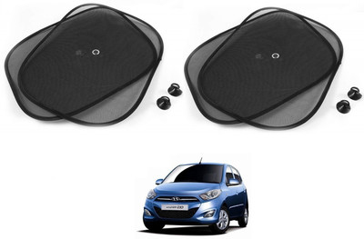 AuTO ADDiCT Side Window Sun Shade For Hyundai i10(Black)