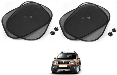 AuTO ADDiCT Side Window Sun Shade For Renault Duster(Black)