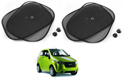 AuTO ADDiCT Side Window Sun Shade For Mahindra Reva(Black)