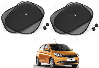 AuTO ADDiCT Side Window Sun Shade For Tata Tiago(Black)