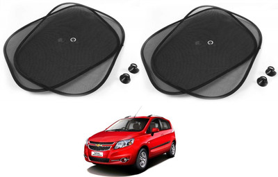 AuTO ADDiCT Side Window Sun Shade For Chevrolet Sail Hatchback(Black)