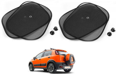 AuTO ADDiCT Side Window Sun Shade For Fiat Avventura(Black)