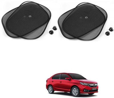 AuTO ADDiCT Side Window Sun Shade For Honda Amaze(Black)