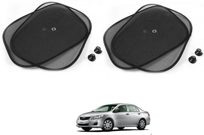 AuTO ADDiCT Side Window Sun Shade For Toyota Corolla(Black)