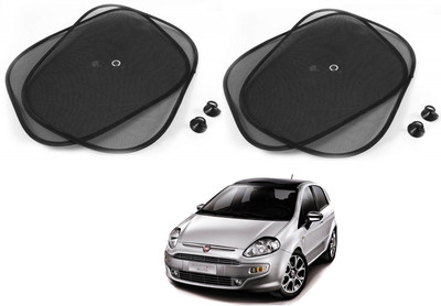AuTO ADDiCT Side Window Sun Shade For Fiat Punto Evo(Black)