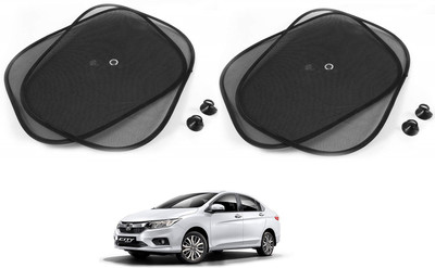 AuTO ADDiCT Side Window Sun Shade For Honda New City(Black)