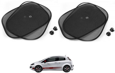 AuTO ADDiCT Side Window Sun Shade For Fiat Abarth Punto(Black)
