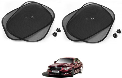 AuTO ADDiCT Side Window Sun Shade For Skoda Superb(Black)
