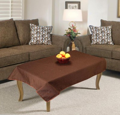 A.P HANDLOOM Self Design 4 Seater Table Cover(Brown, Polyester)