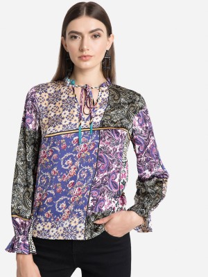 KAZO Casual Full Sleeve Printed Women Multicolor Top