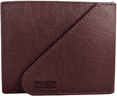 KOOCHI Men Brown Genuine Leather Wallet(7 Card Slots)