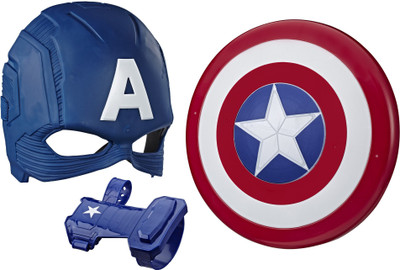 MARVEL Avengers Captain America Blast Magnetic Shield & Gauntlet Toy(Multicolor)