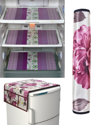 YELLOW WEAVES Fridge Mat(Width: 28 cm, Purple)