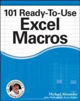 101 Ready-to-use Excel Macros(English, Paperback, Alexander M)