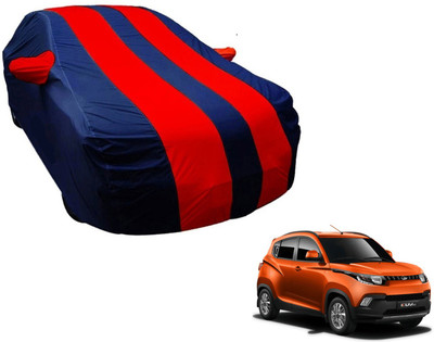 Amanzo Car Cover For Mahindra KUV100 (With Mirror Pockets)(Blue, Red)