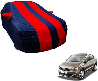 Flipkart SmartBuy Car Cover For Volkswagen Vento (With Mirror Pockets)(Blue, Red)
