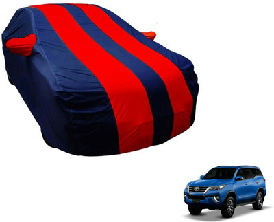 Amanzo Car Cover For Toyota New Fortuner (With Mirror Pockets)(Blue, Red)