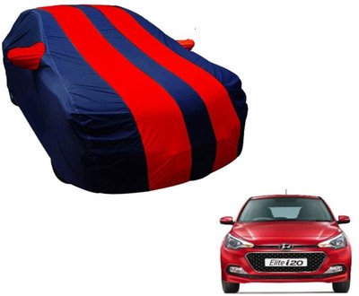 Amanzo Car Cover For Hyundai Elite i20 (With Mirror Pockets)(Blue, Red)