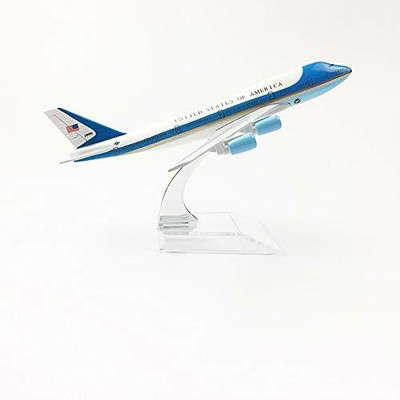 Sage Square 1 Compartments Metal Aircraft Model(White)