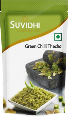 Suvidhi Green Chilli Thecha 100gm Each (Pack of 12) Chutney Paste(12x100 g)