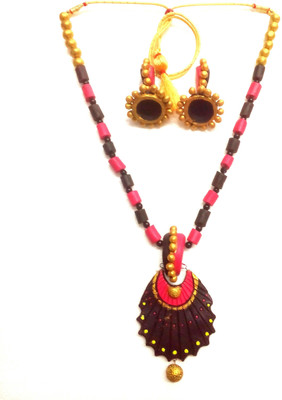 Haus Fabula Terracotta Multicolor Jewellery Set(Pack of 1)