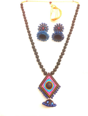 Karru Krafft Terracotta Multicolor Jewellery Set(Pack of 1)