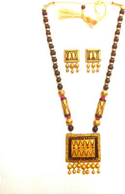 Haus Fabula Terracotta Multicolor Jewellery Set(Pack of 1)