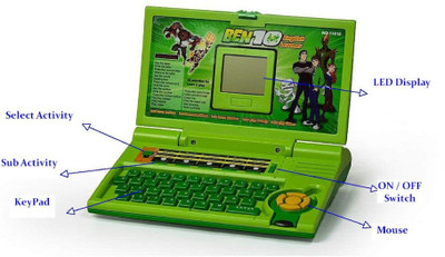 ben 10 talking english learning laptop toy