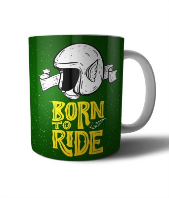 whats your kick Born to Ride (Riding/Motorbiking/Rider)Multi 10 Ceramic Coffee Mug(325 ml)