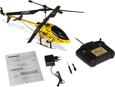 AKSHAT BIG SIZE CYCLONE GY110 3.5-CH Radio Control R/C Helicopter  (GOLDEN, Black)