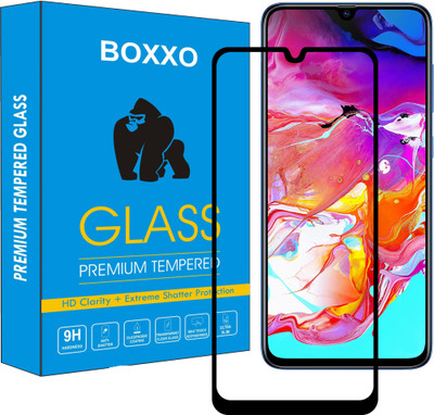 Boxxo Edge To Edge Tempered Glass for Samsung Galaxy A70(Pack of 1)