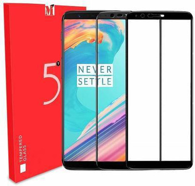MODIK Edge To Edge Tempered Glass for OnePlus 5T(Pack of 2)