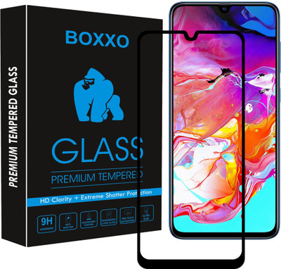 Boxxo Edge To Edge Tempered Glass for Samsung Galaxy A70(Pack of 1)