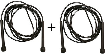 Krd Skip Small Freestyle Skipping Rope(Black, Length: 274 cm)