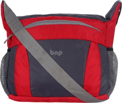 BAGS N PACKS Grey, Red Sling Bag Cross body Sling Messenger Unisex bag Red-Grey Clr