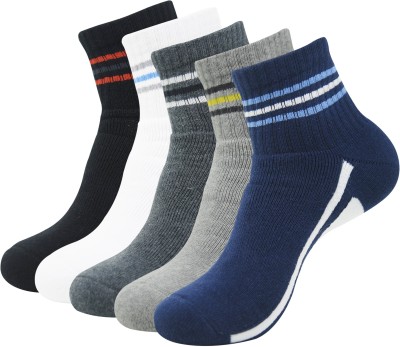 BALENZIA Men Striped Ankle Length(Pack of 5)