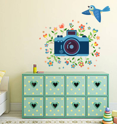Wallzone 70 cm Camera Removable Sticker(Pack of 1)