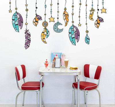 Littlebuds 120 cm Abstract Removable Sticker(Pack of 1)