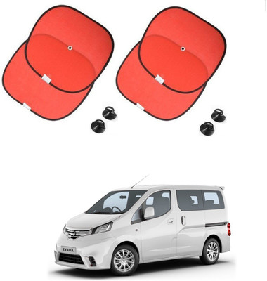 AuTO ADDiCT Side Window Sun Shade For Nissan Evalia(Red)