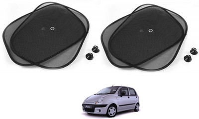 AuTO ADDiCT Side Window Sun Shade For Chevrolet Matiz(Black)