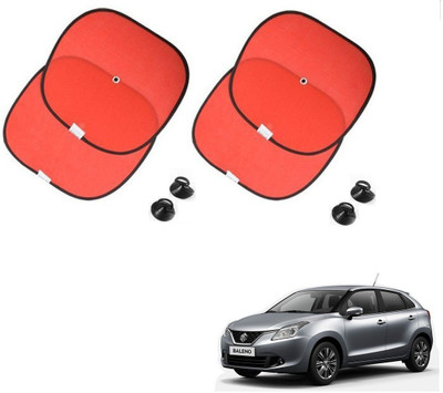 AuTO ADDiCT Side Window Sun Shade For Maruti Suzuki Baleno(Red)