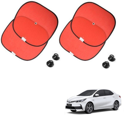 AuTO ADDiCT Side Window Sun Shade For Toyota Altis(Red)